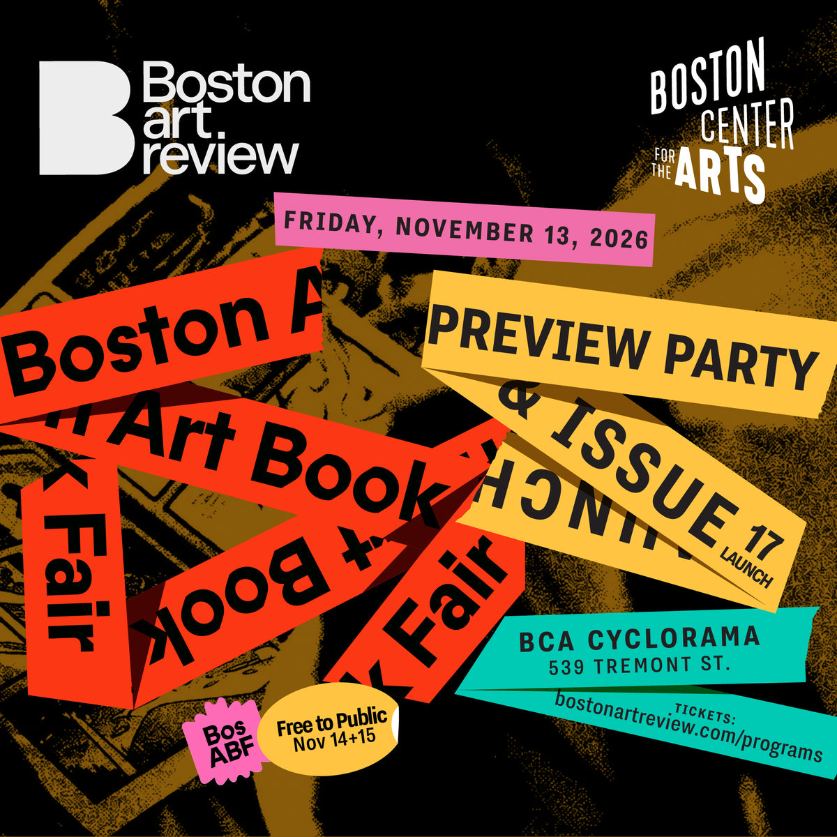 Boston Art Book Fair Preview + Issue 17 Launch Party